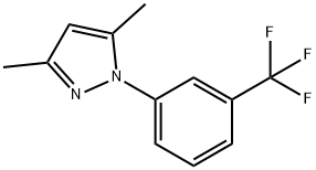 3,5-二甲基-1-(3-(三氟甲基)苯基)-1H-吡唑 结构式