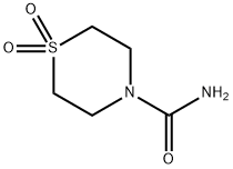 4-Thiomorpholinecarboxamide, 1,1-dioxide 结构式