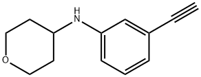 N-(3-乙炔基苯基)四氢-2H-吡喃-4-胺 结构式