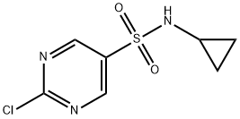 2-氯-N-环丙基嘧啶-5-磺酰胺 结构式