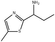 1-(5-甲基-1,3-噻唑-2-基)丙-1-胺 结构式