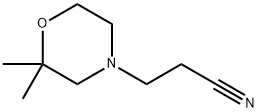 4-Morpholinepropanenitrile,2,2-dimethyl- 结构式
