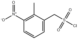 (2-甲基-3-硝基苯基)甲磺酰氯 结构式
