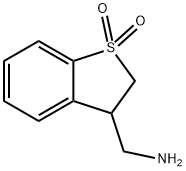 3-(氨基甲基)-2,3-二氢-1Λ6-苯并噻吩-1,1-二酮 结构式