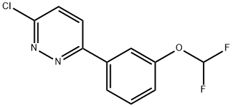3-氯-6-[3-(二氟甲氧基)苯基]哒嗪 结构式