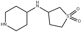 3-[(Piperidin-4-yl)amino]-1lambda6-thiolane-1,1-dione 结构式