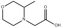4-Morpholineacetic acid, 3-methyl- 结构式