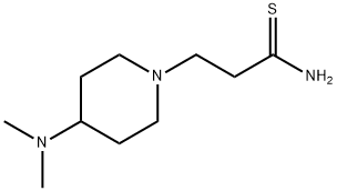 1-Piperidinepropanethioamide, 4-(dimethylamino)- 结构式