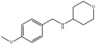 2H-Pyran-4-amine, tetrahydro-N-[(4-methoxyphenyl)methyl]- 结构式