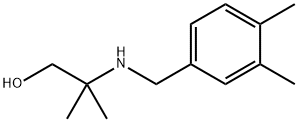 2-((3,4-二甲基苄基)氨基)-2-甲基丙-1-醇 结构式