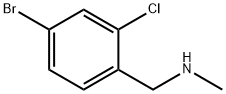 (4-溴-2-氯苯基)甲基](甲基)胺 结构式