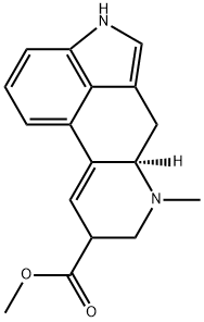 Ergoline-8-carboxylic acid, 9,10-didehydro-6-methyl-, methyl ester 结构式