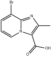 8-溴-2-甲基咪唑并[1,2-A]吡啶-3-羧酸 结构式