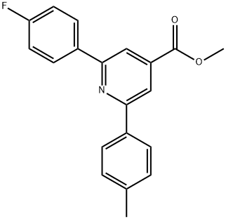 JR-9120, Methyl 2-(4-fluorophenyl)-6-p-tolylpyridine-4-carboxylate, 97% 结构式