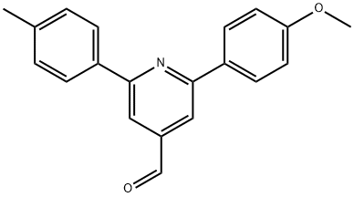 JR-9172, 2-(4-Methoxyphenyl)-6-p-tolylpyridine-4-carbaldehyde, 97% 结构式