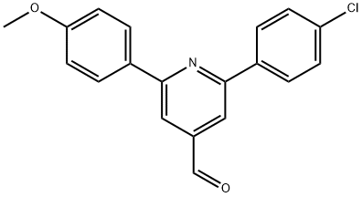 JR-9176, 2-(4-Chlorophenyl)-6-(4-methoxyphenyl)pyridine-4-carbaldehyde, 97% 结构式