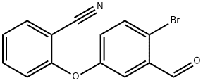 2-(4-Bromo-3-formylphenoxy)-benzonitrile 结构式