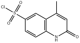 2-羟基-4-甲基喹啉-6-磺酰氯 结构式