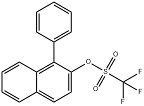 1-三苯基萘-2-基三氟甲磺酸盐 结构式