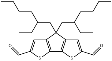 2,6-二醛基-4,4-双(2-乙基己基)-4H-环戊并[2,1-B:3,4-B']二噻吩 结构式