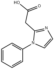 1H-Imidazole-2-acetic acid, 1-phenyl- 结构式