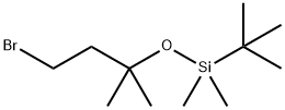 (3-Bromo-1,1-dimethyl-propoxy)-tert-butyl-dimethyl-silane 结构式