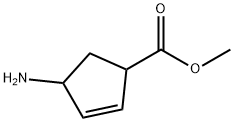 2-Cyclopentene-1-carboxylic acid, 4-amino-, methyl ester 结构式