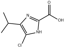 4-氯-5-异丙基咪唑-2-甲酸,5-氯-4-异丙基咪唑-2-甲酸 结构式