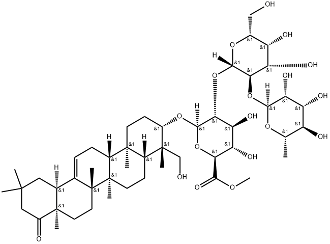 大豆皂苷BE甲酯 结构式