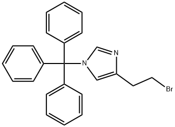 1H-Imidazole, 4-(2-bromoethyl)-1-(triphenylmethyl)- 结构式