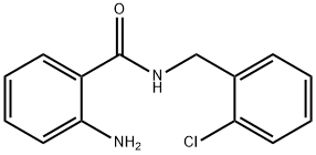 2-氨基-N-(2-氯苄基)苯甲酰胺 结构式