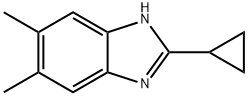 1H-Benzimidazole, 2-cyclopropyl-5,6-dimethyl- 结构式