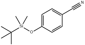 4-((叔丁基二甲基甲硅烷基)氧基)苄腈 结构式