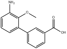2'-甲氧基-3'-氨基-联苯-3-羧酸 结构式