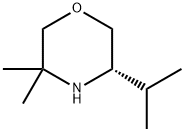 Morpholine, 3,3-dimethyl-5-(1-methylethyl)-,(5S)- 结构式