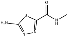 5-氨基-N-甲基-1,3,4-噻二唑-2-甲酰胺 结构式