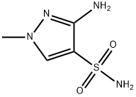 3-氨基-1-甲基-1H-吡唑-4-磺酰胺 结构式