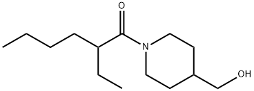 2-乙基-1-(4-(羟甲基)哌啶-1-基)己-1-酮 结构式