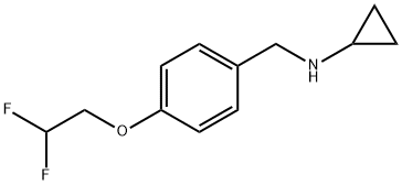 cyclopropyl[4-(2,2-difluoroethoxy)benzyl]amine 结构式