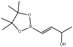 (E)-4-(4,4,5,5-四甲基-1,3,2-二氧杂硼烷-2-基)丁-3-烯-2-醇 结构式