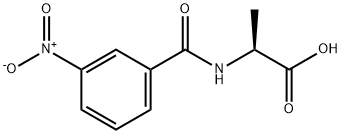L-Alanine, N-(3-nitrobenzoyl)- 结构式