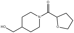 (4-(羟甲基)哌啶-1-基)(四氢呋喃-2-基)甲酮 结构式