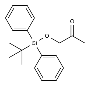 1-[[(1,1-二甲基乙基)二苯基甲硅烷基]氧基]-2-丙酮 结构式