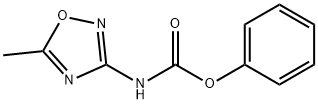 Phenyl N-(5-Methyl-1,2,4-oxadiazol-3-yl)carbamate 结构式