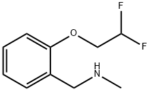 1-[2-(2,2-difluoroethoxy)phenyl]-N-methylmethanamine 结构式