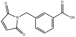 Benzoic acid, 3-[(2,5-dihydro-2,5-dioxo-1H-pyrrol-1-yl)methyl]- 结构式