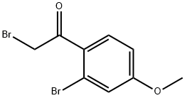 2'-溴-2-溴-4-甲氧基苯乙酮 结构式