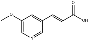 3-(5-methoxypyridin-3-yl)prop-2-enoic acid 结构式