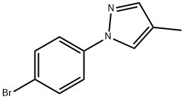 1-(4-溴苯基)-4-甲基-1H-吡唑 结构式