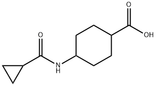 4-环丙烷酰胺基环己烷-1-羧酸 结构式